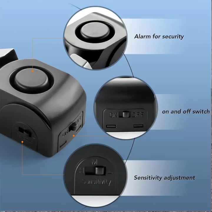 Door step alarm with modes