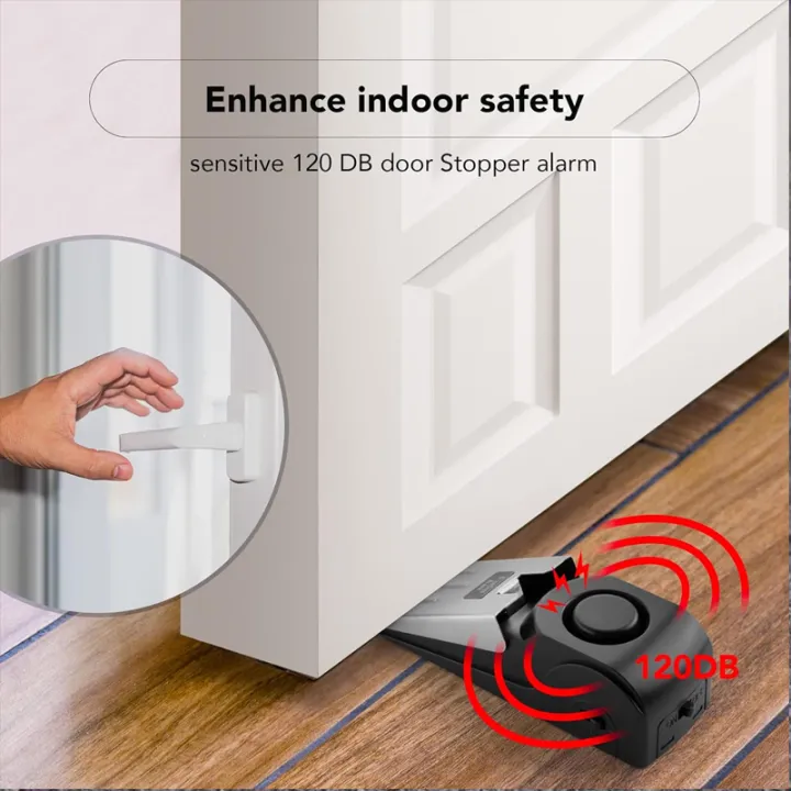 Door step alarm with modes